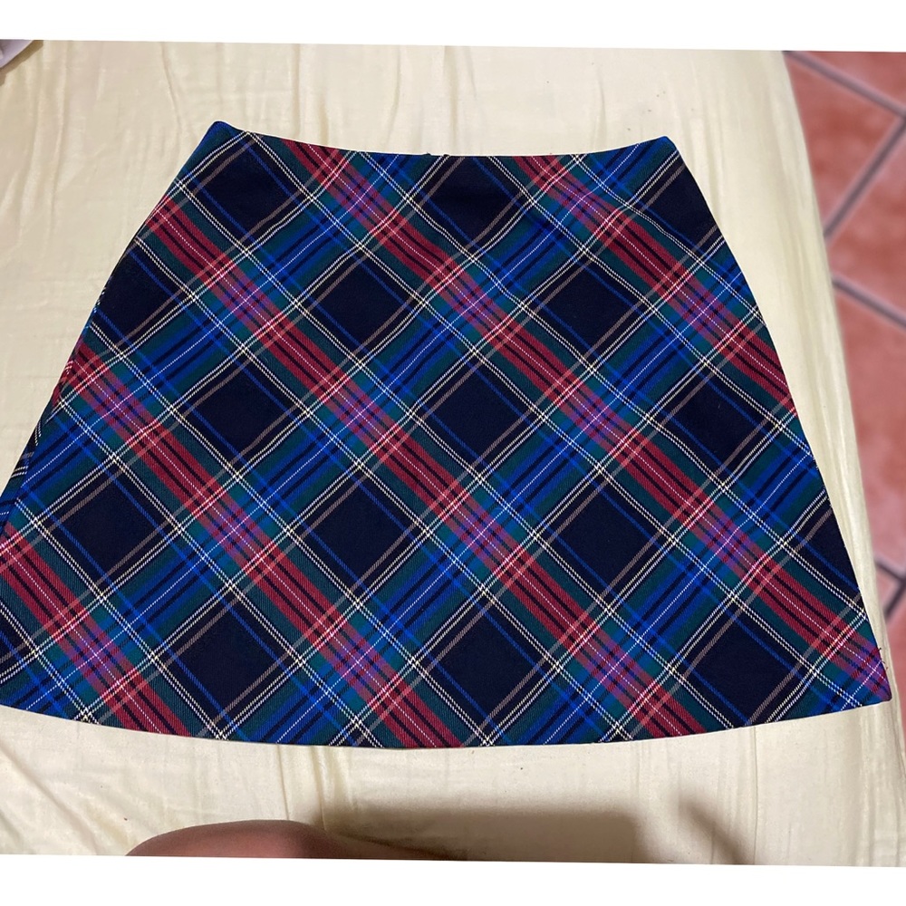 ZARA MULTI COLOR PLAID SKIRT